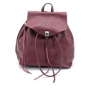 NWT Rebecca Minkoff burgundy leather backpack